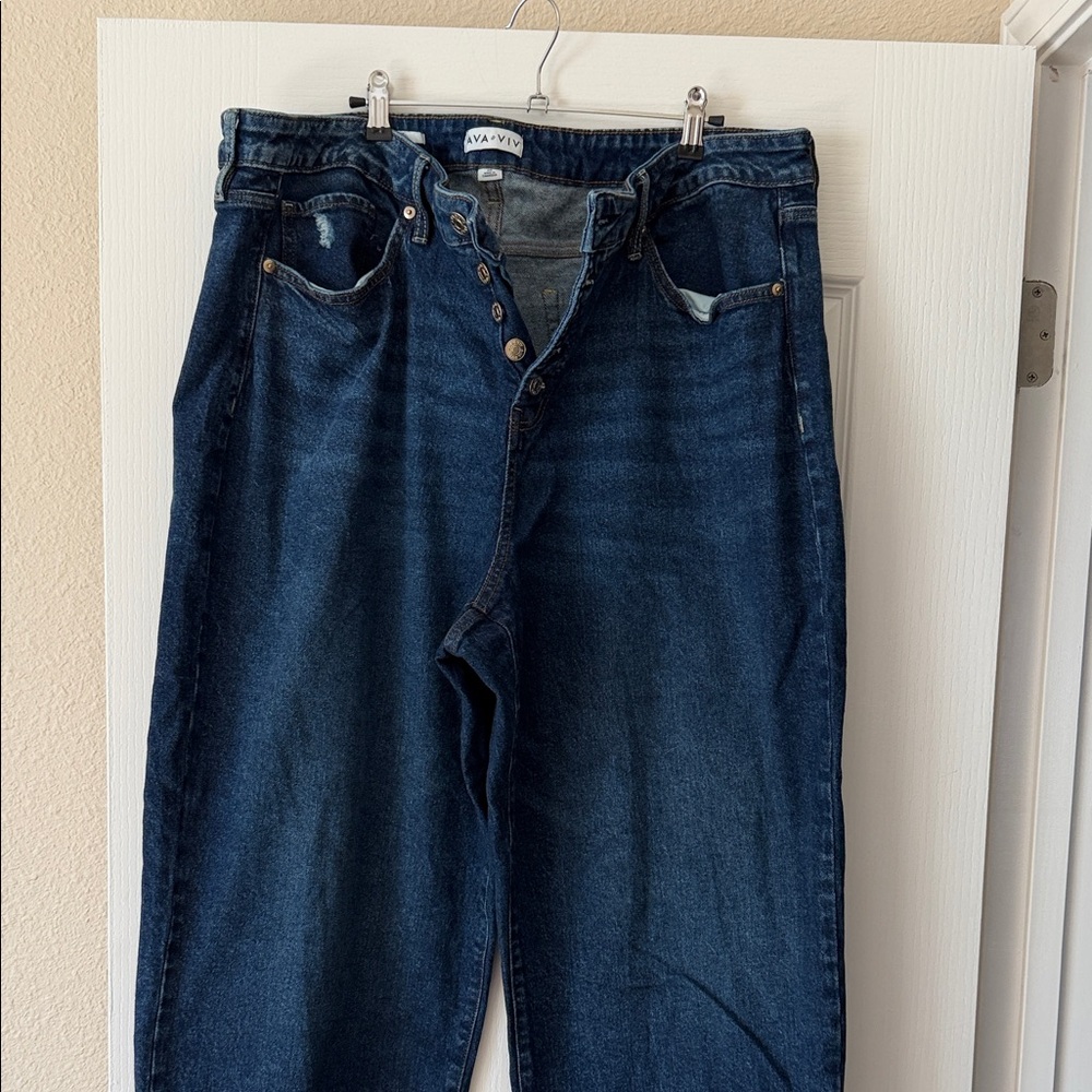 Terra & Sky Dark Blue Ankle Jeans